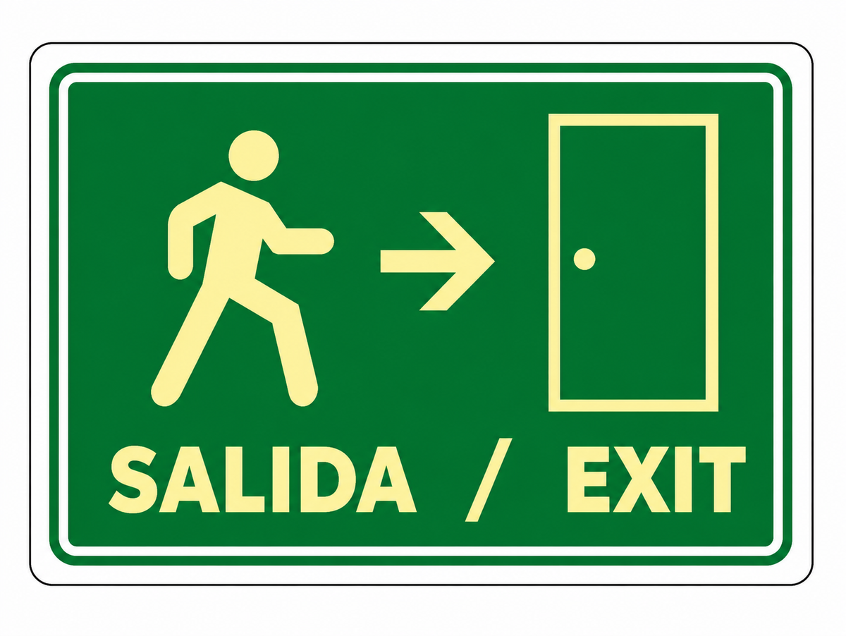 Señalización de Salida / Exit (Izquierda) CAMBIAR IMAGEN