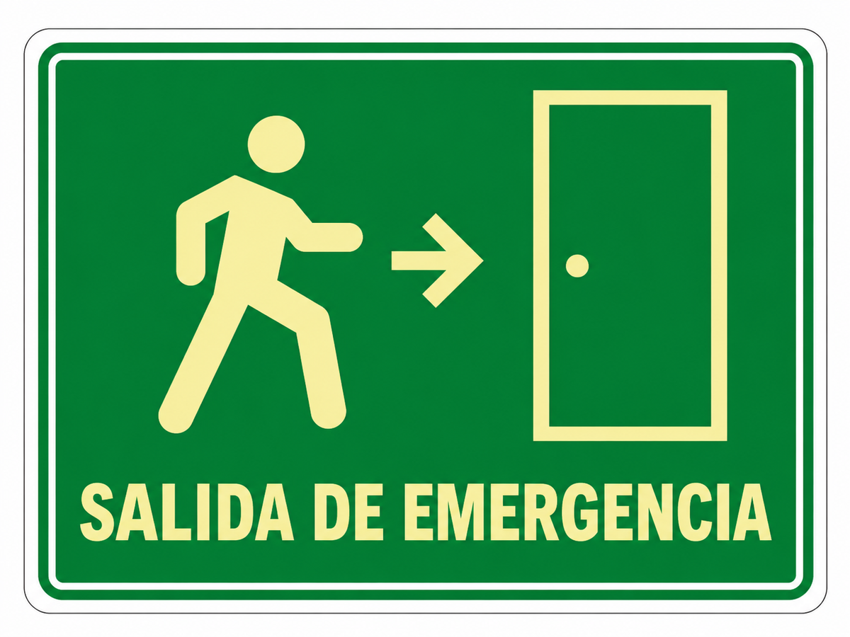 Señalización de Salida de emergencia (Derecha)