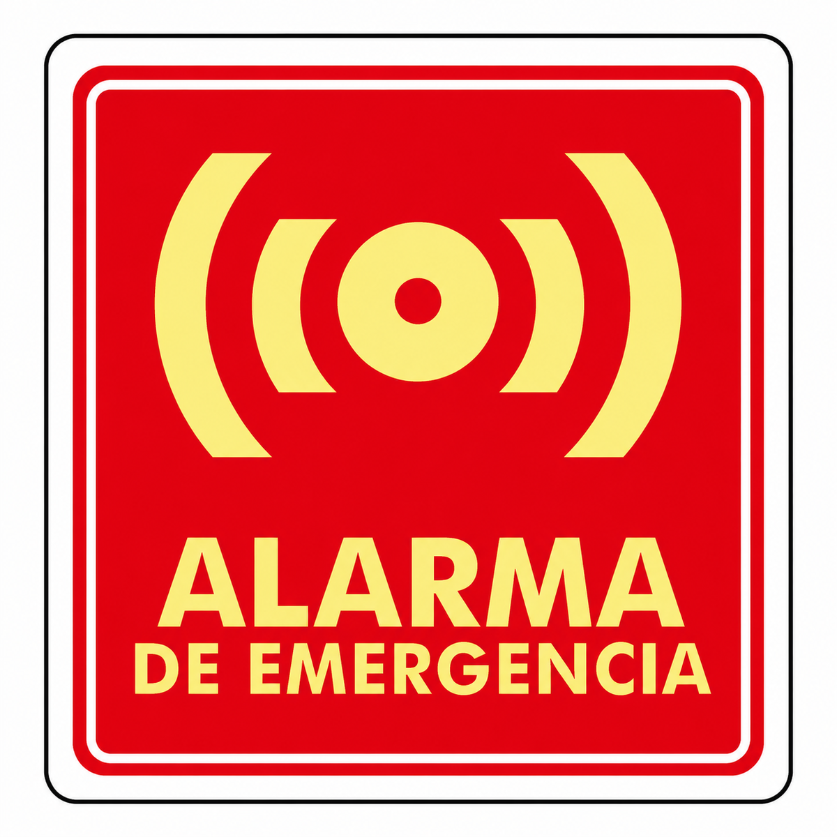 Señalización de Alarma de emergencia