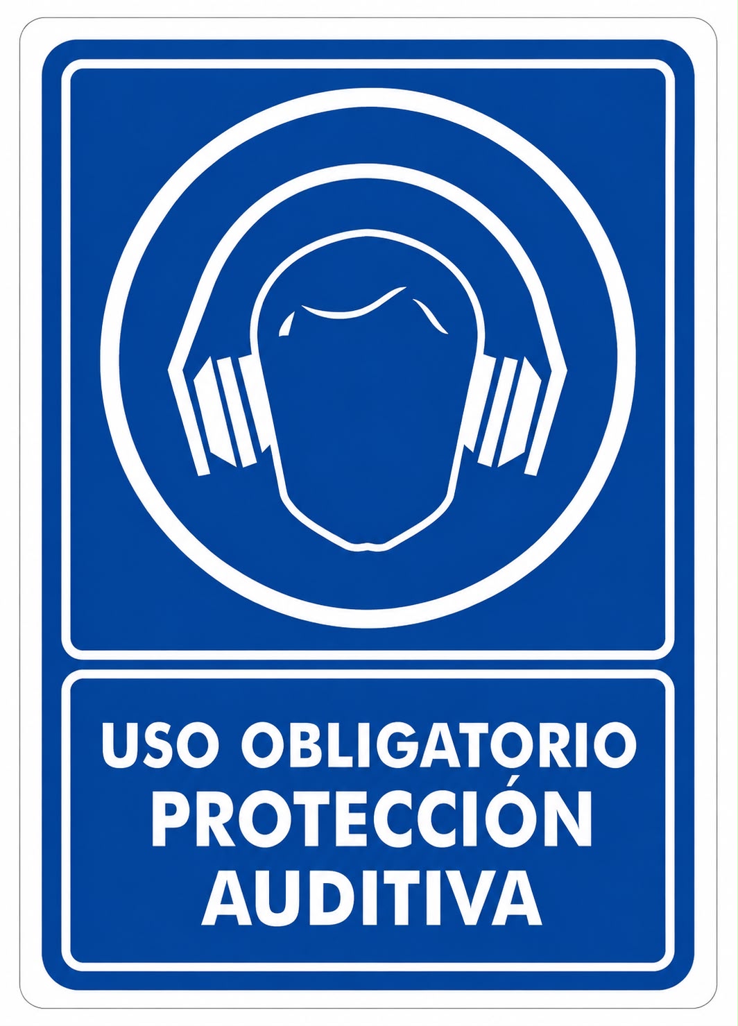 Señalización de Uso obligatorio de protección auditiva