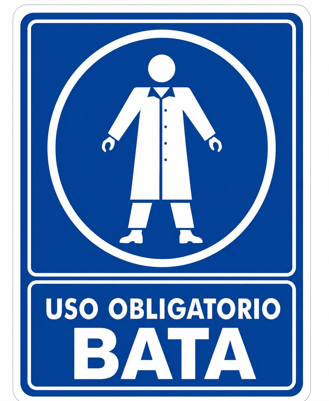Uso obligatorio de bata