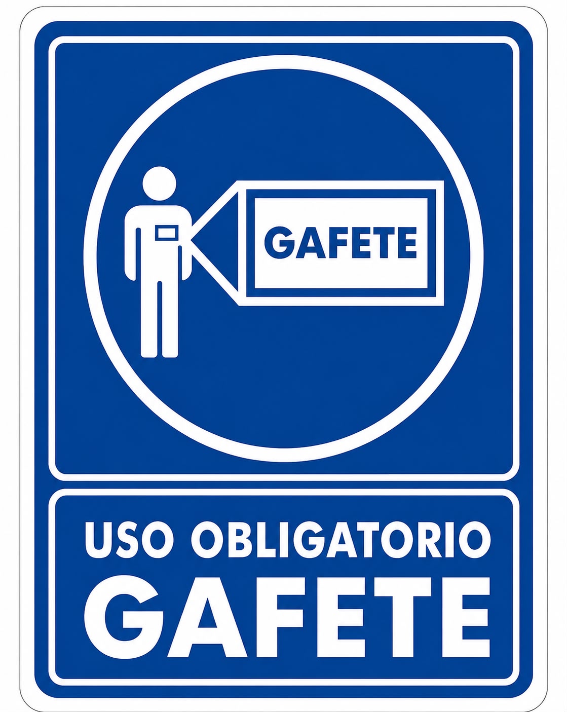 Uso obligatorio de gafete