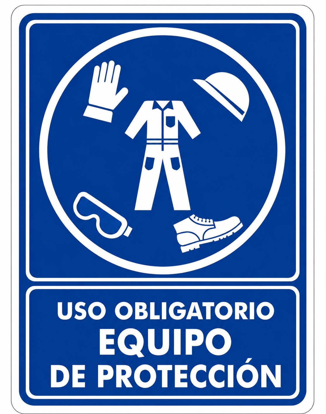 Uso obligatorio equipo de protección
