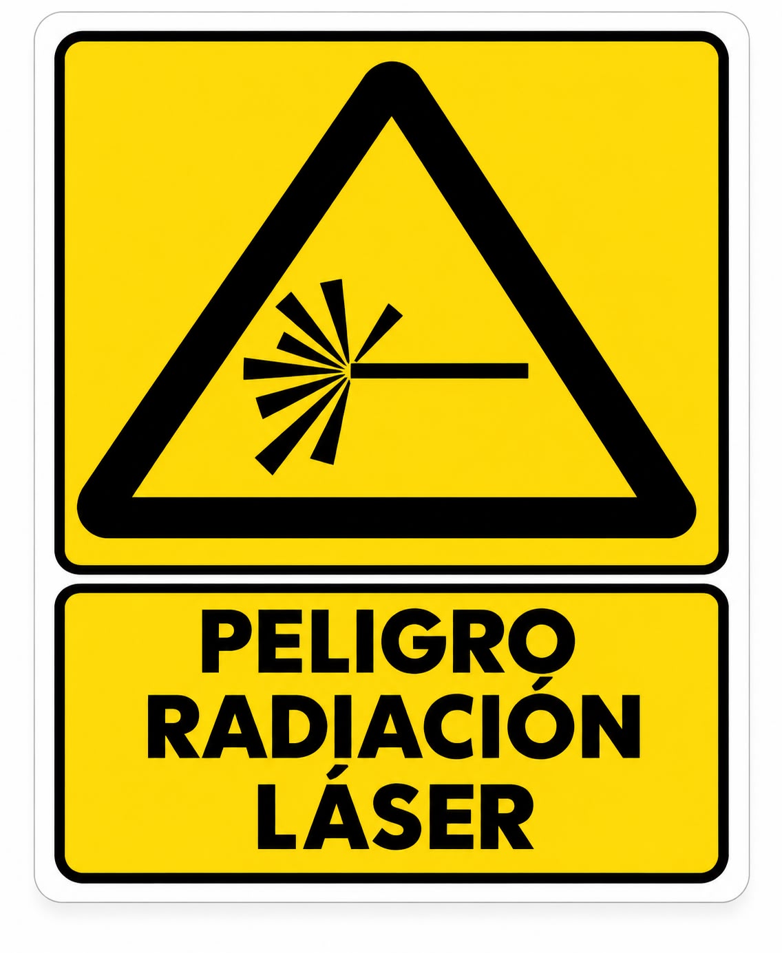 Peligro Radiación Láser