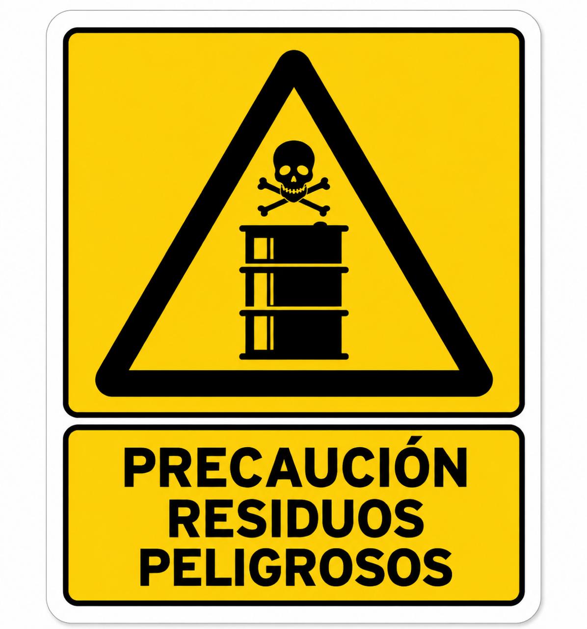 Precaución Residuos peligrosos