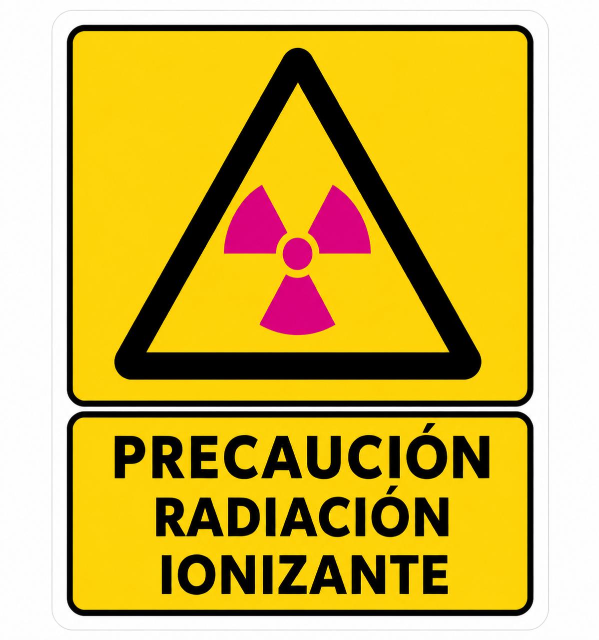 Precaución Radiación ionizante
