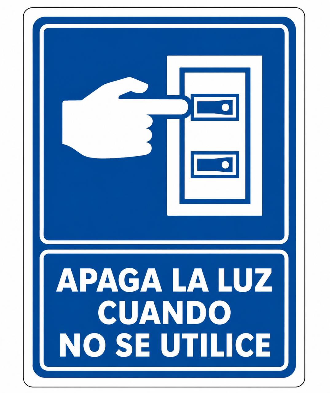 Apaga la luz cuando no se utilice
