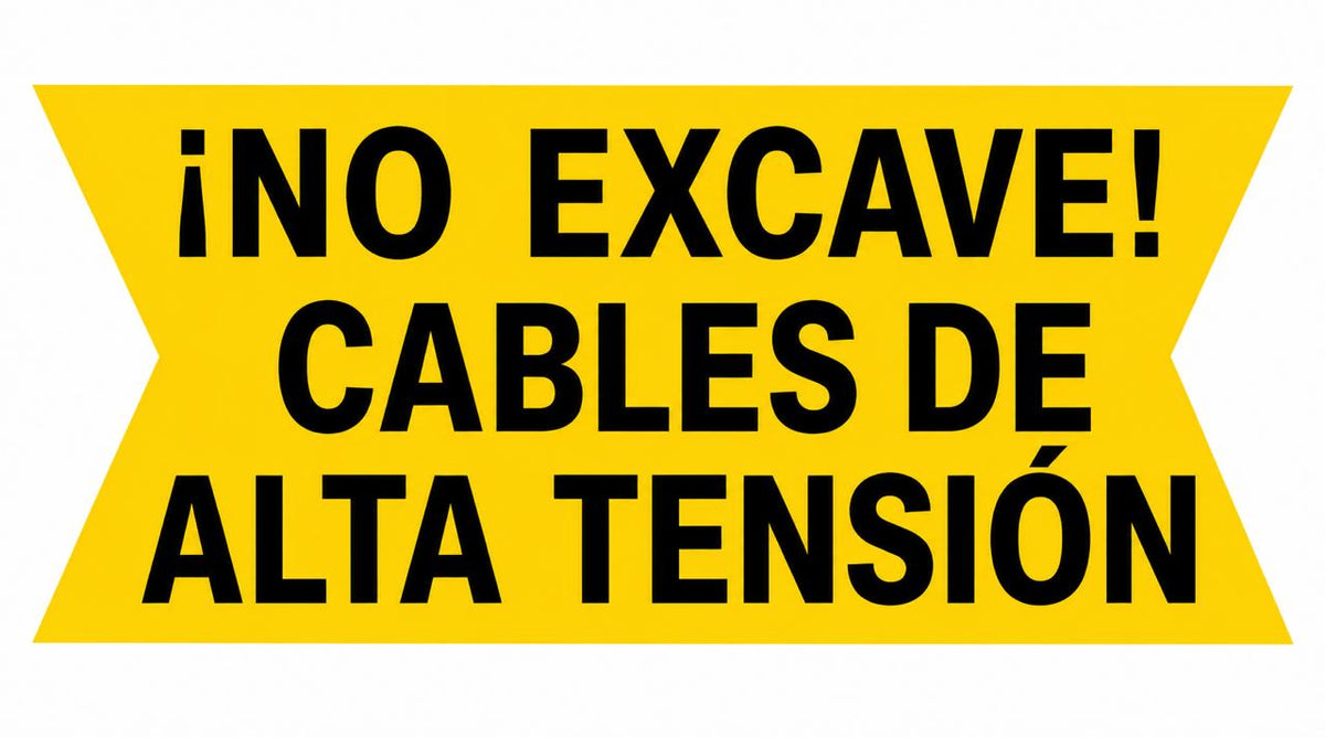 Cinta No excave cables de alta tensión