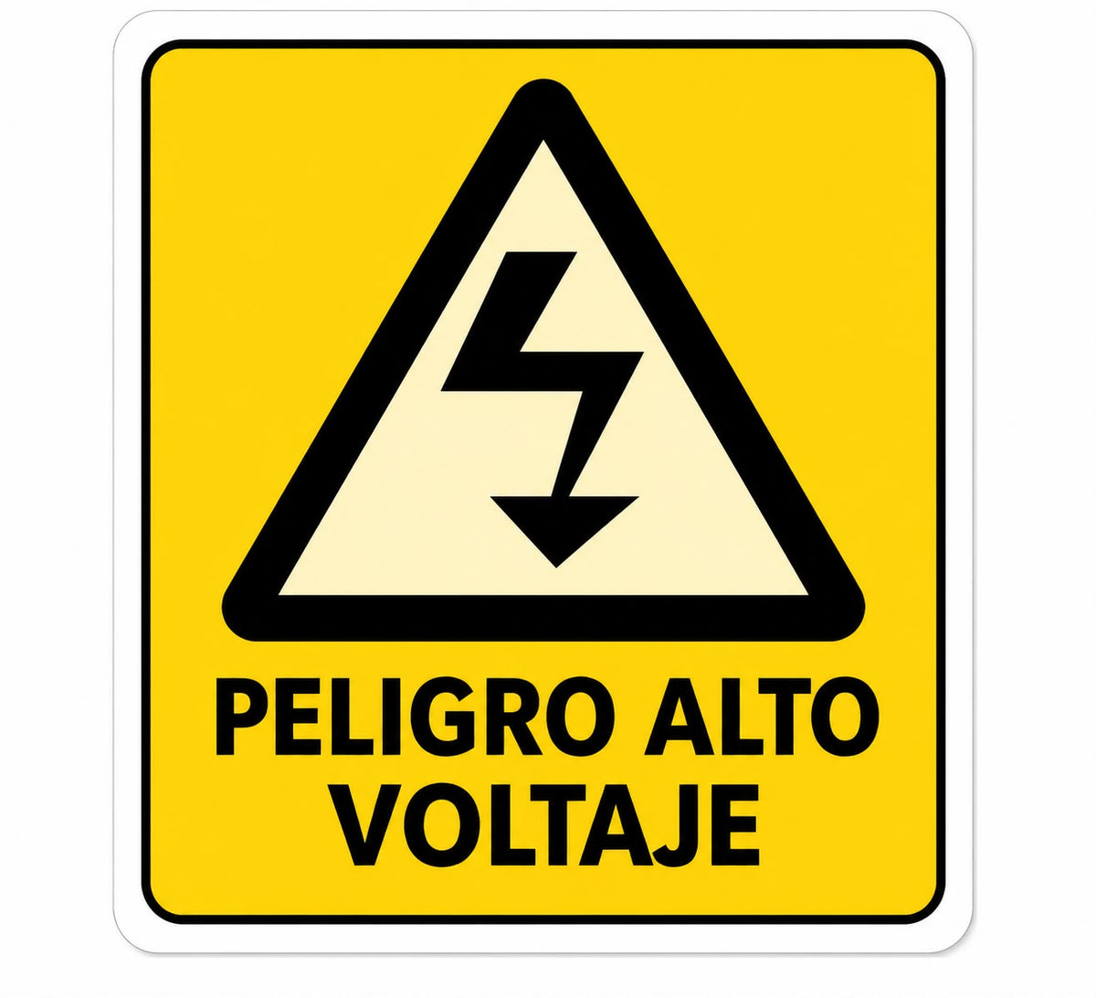 Precaución o Peligro Alto Voltaje