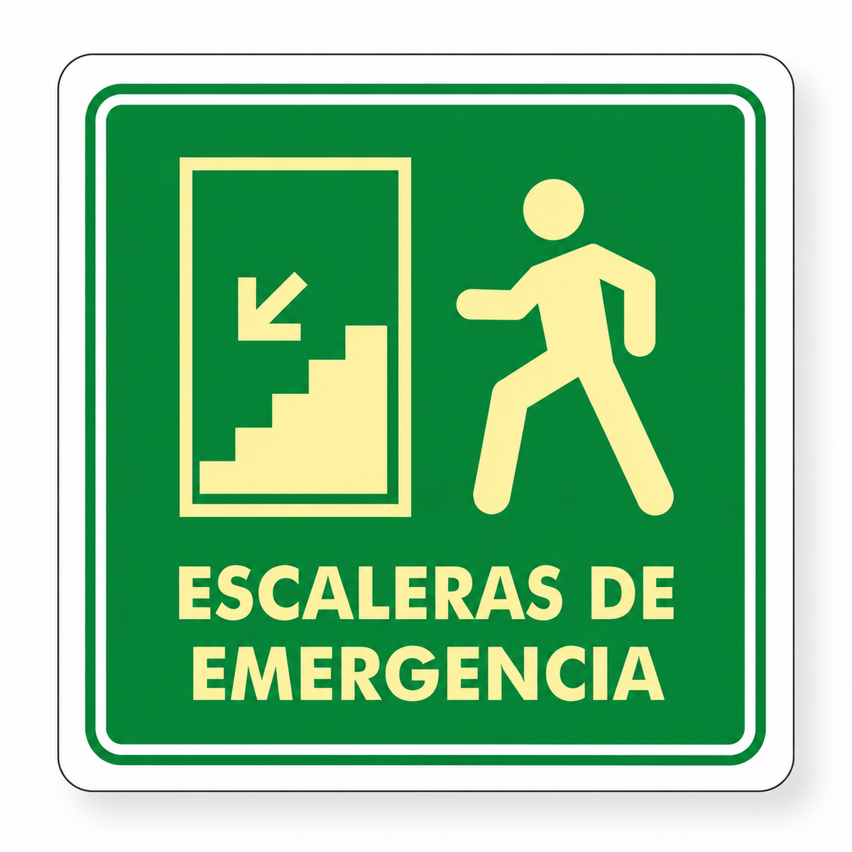 Señalización de Escalera de emergencia (Izquierda abajo)
