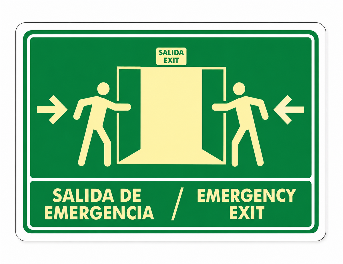 Salida de emergencia (Bilingüe)