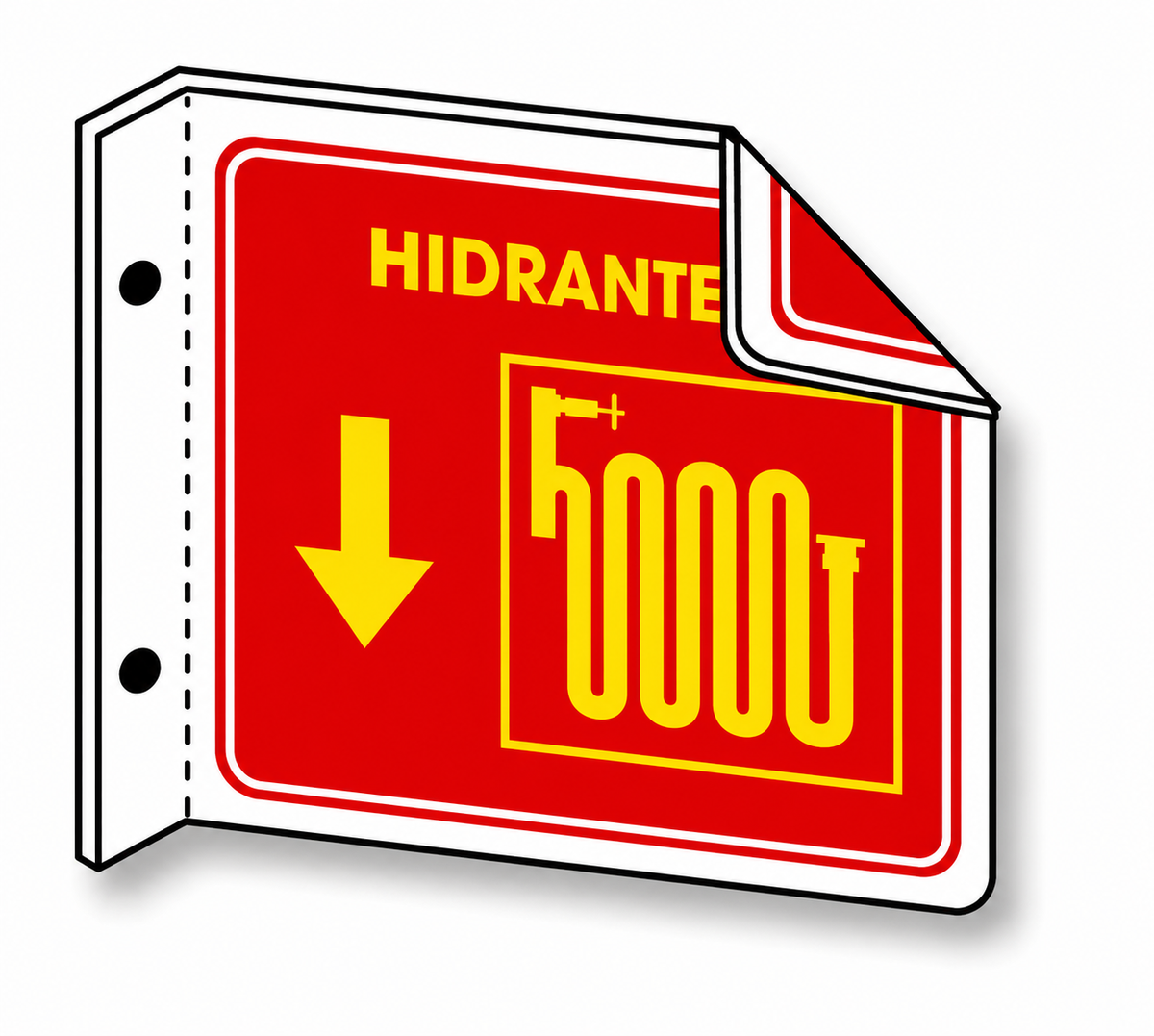 Señalización de Hidrante (tipo bandera)