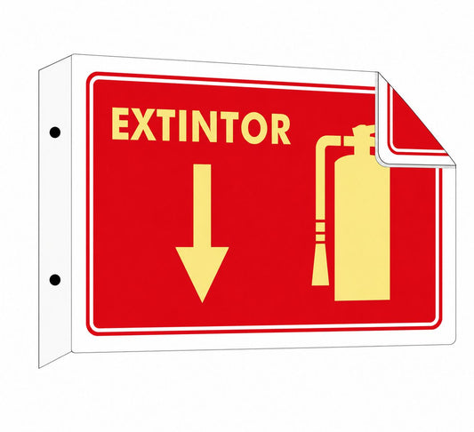 Señalización de Extintor (tipo bandera)