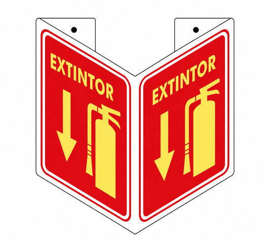 Señalización de Extintor (tipo omnidireccional)