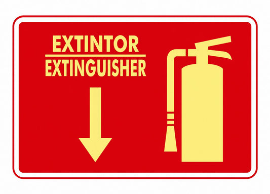 Señalización de Extintor Bilingüe