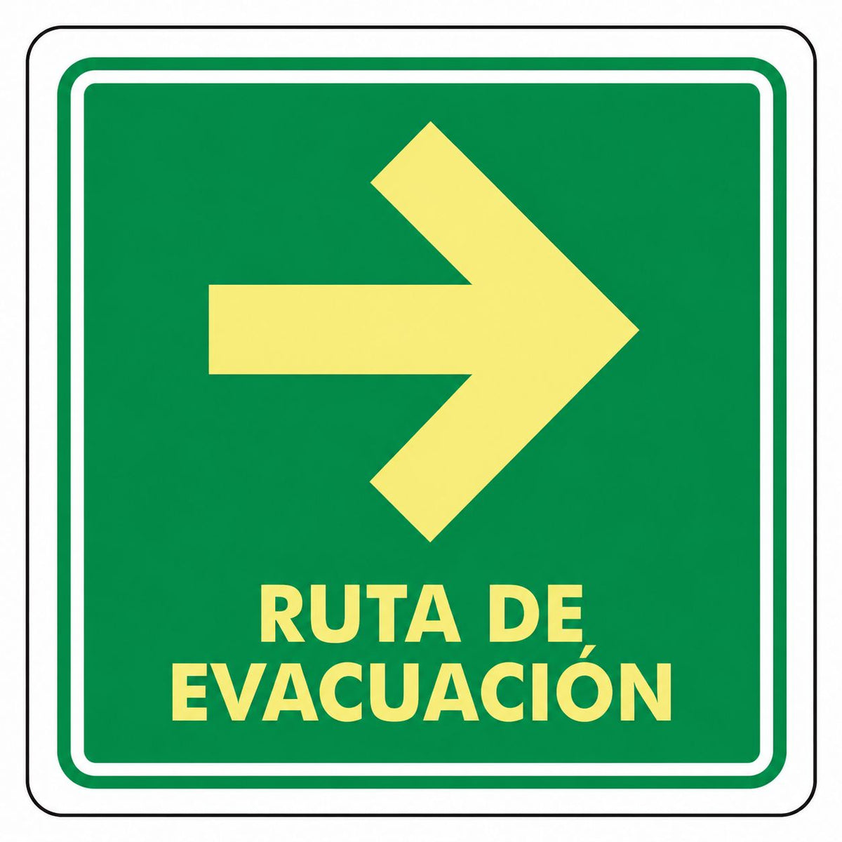 Señalización de Ruta de evacuación (Derecha)