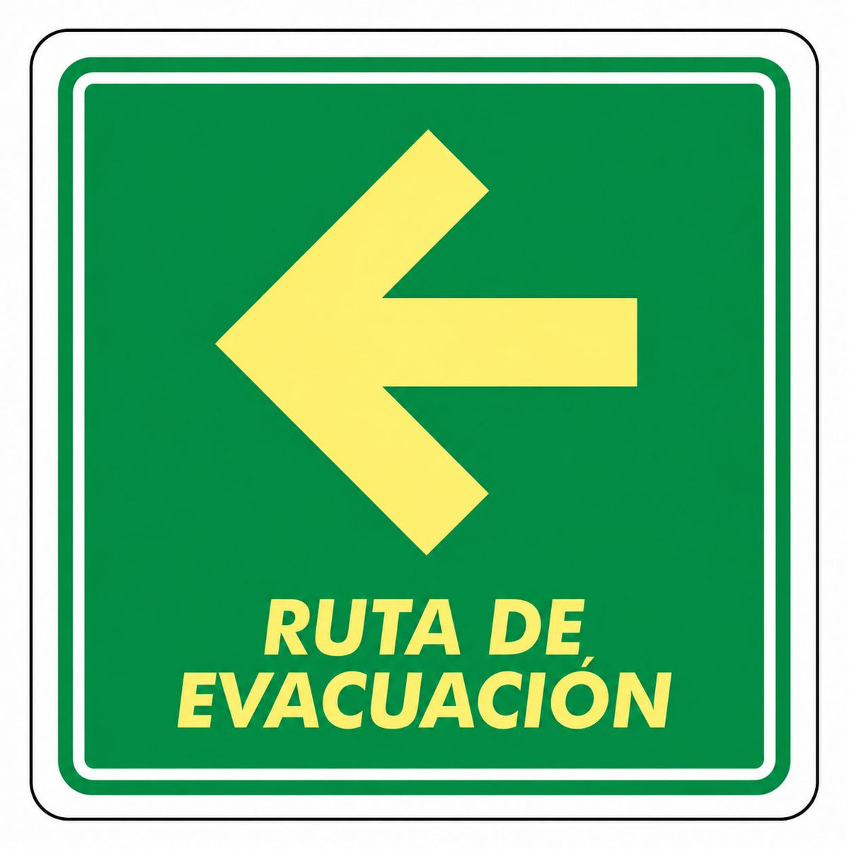Señalización de Ruta de evacuación (Izquierda)