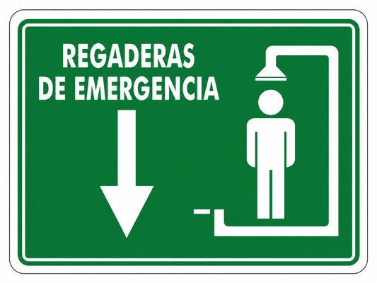 Señalización de Regaderas de emergencia