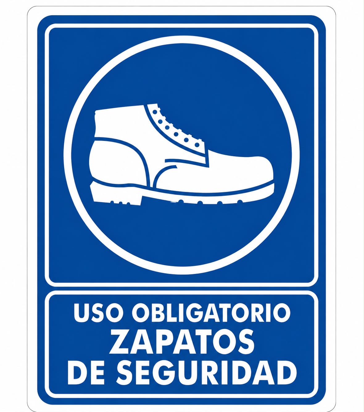Señalización de Uso obligatorio Zapatos de seguridad
