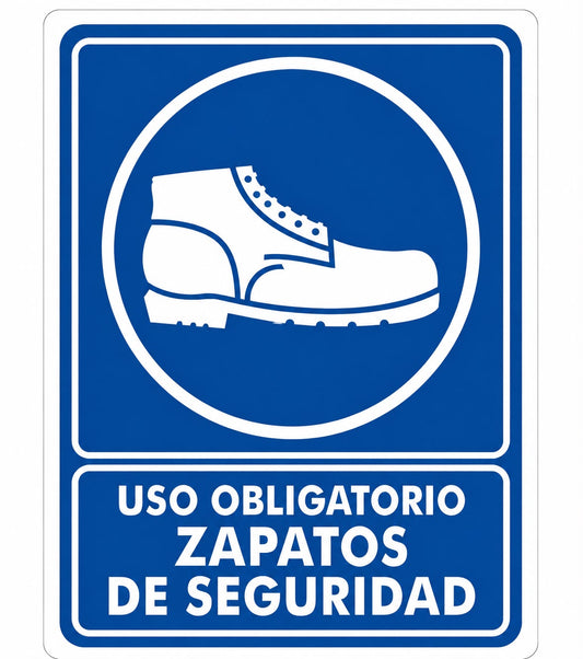 Señalización de Uso obligatorio Zapatos de seguridad
