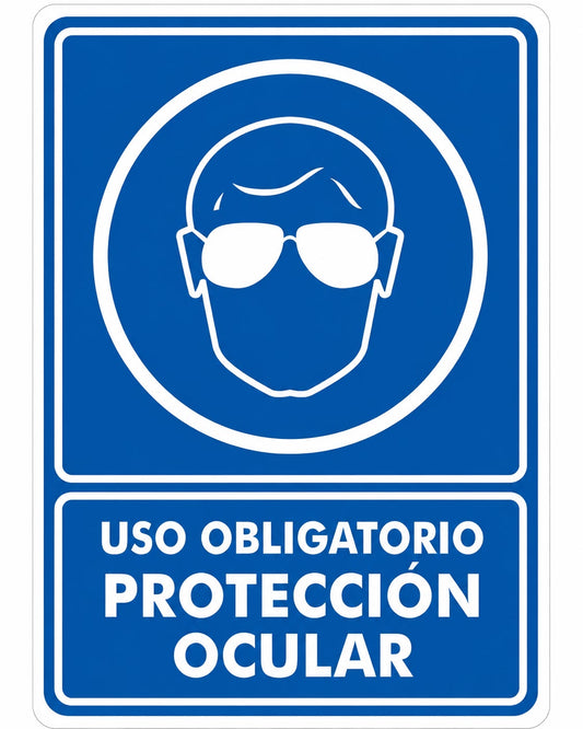 Señalización de Uso obligatorio Protección ocular