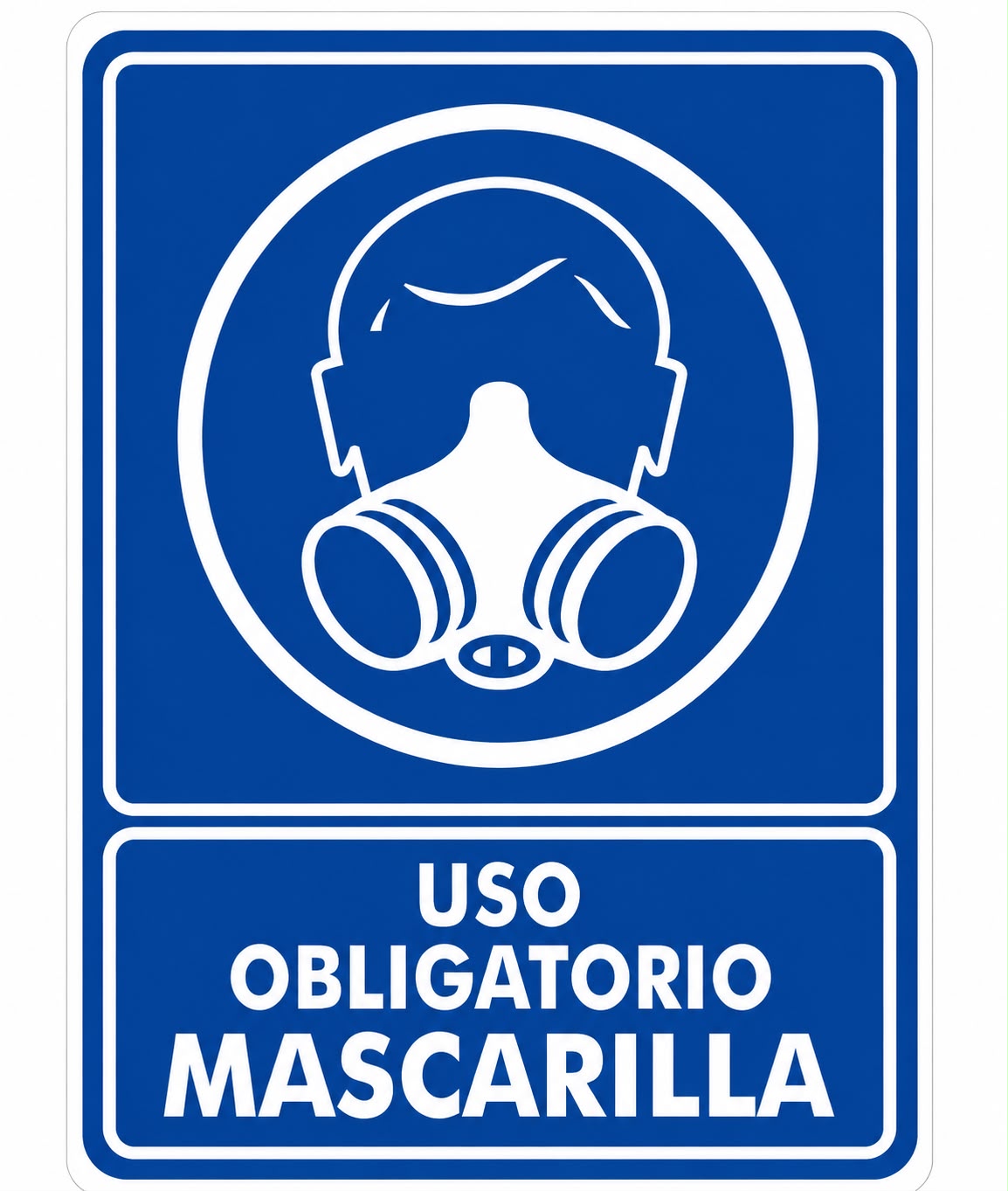 Señalización de Uso obligatorio de mascarilla