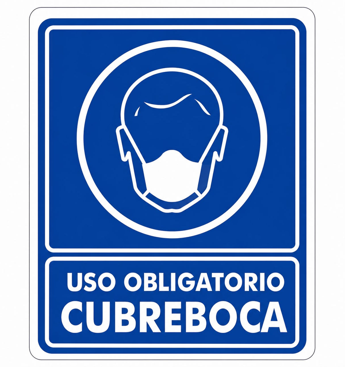 Señalización de Uso obligatorio de cubrebocas