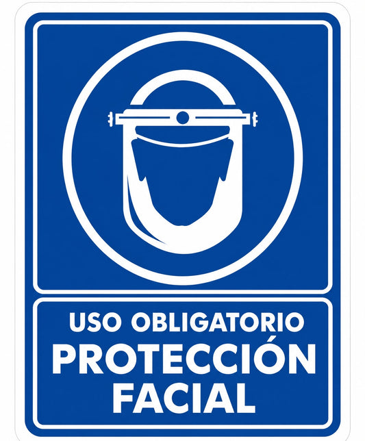 Uso obligatorio de protección facial