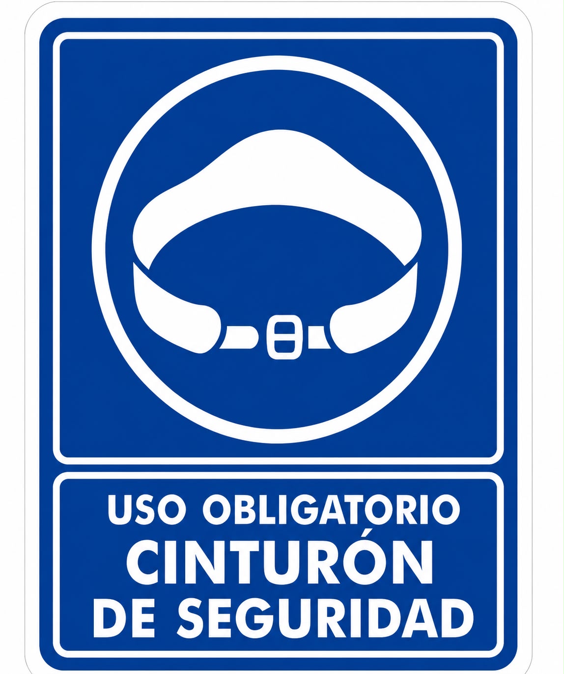 Uso obligatorio cinturón de seguridad
