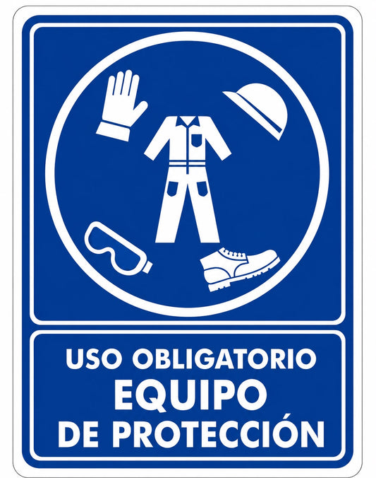 Uso obligatorio equipo de protección