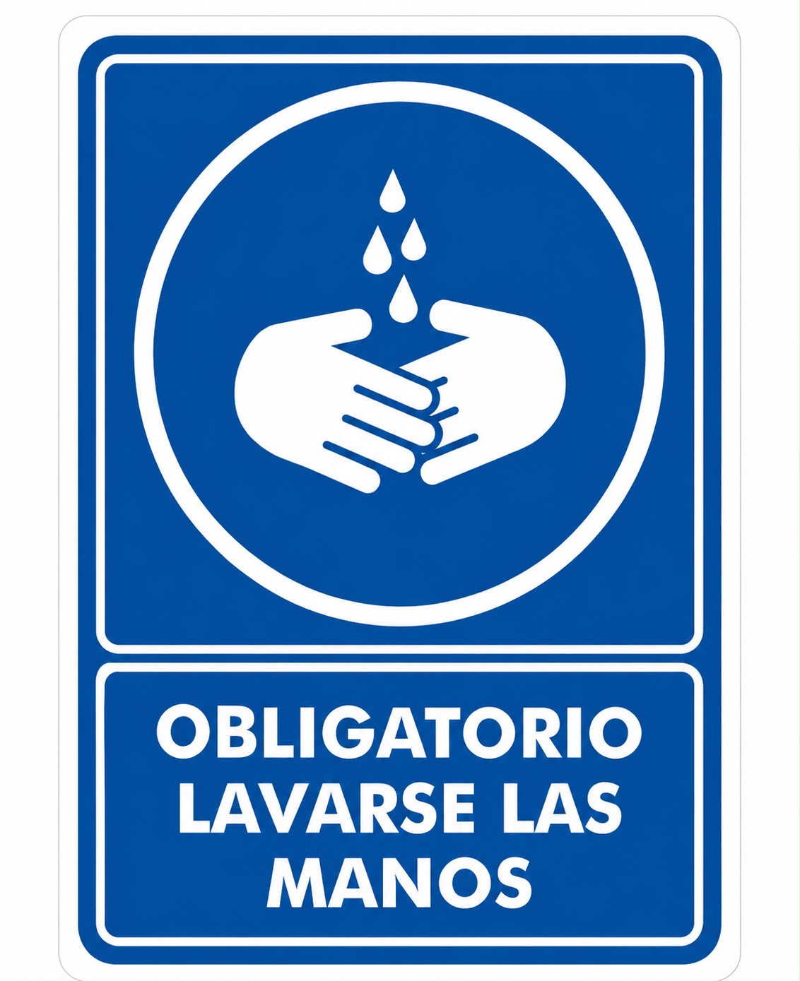 Obligatorio lavarse las manos