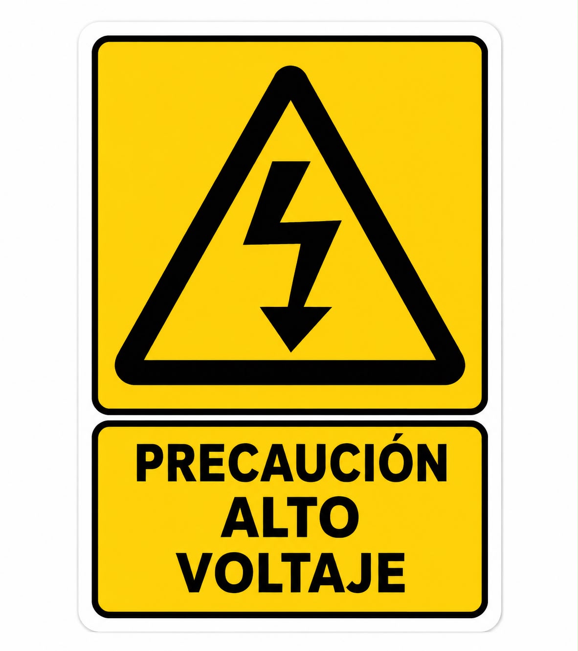 Precaución o Peligro Alto Voltaje