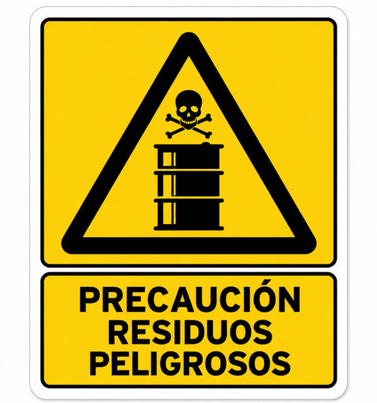 Precaución Residuos peligrosos