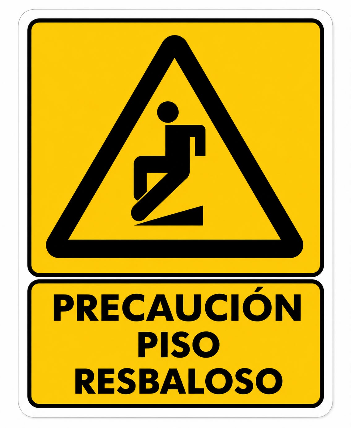 Precaución Piso resbaloso
