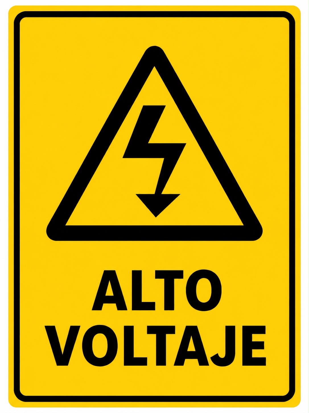 Calcomanía de Alto Voltaje