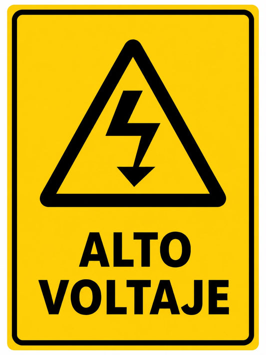 Calcomanía de Alto Voltaje