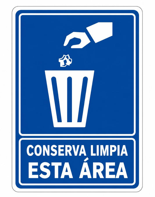 Conserva limpia esta área