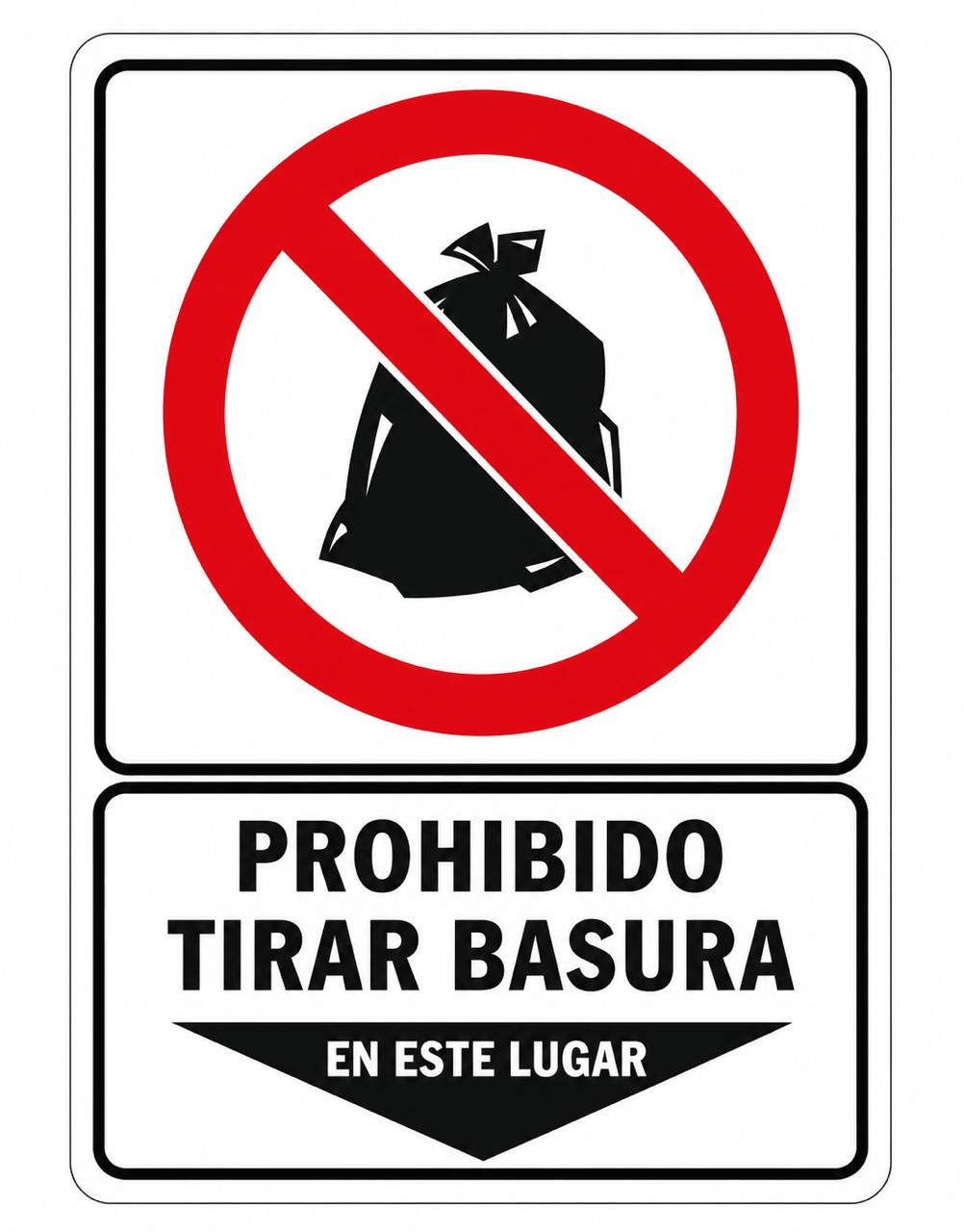 Prohibido tirar basura