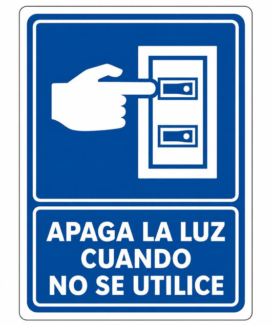 Apaga la luz cuando no se utilice