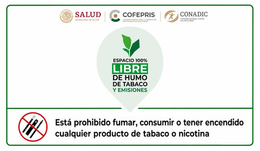 Esta prohibido fumar, consumir o tener