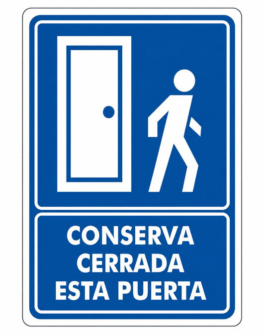 Conserva cerrada esta puerta