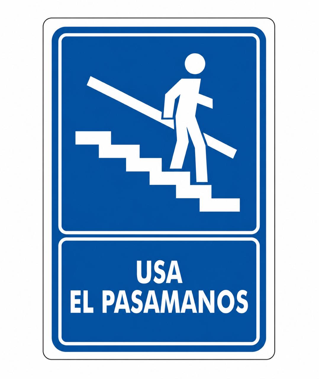 Usa el pasamanos