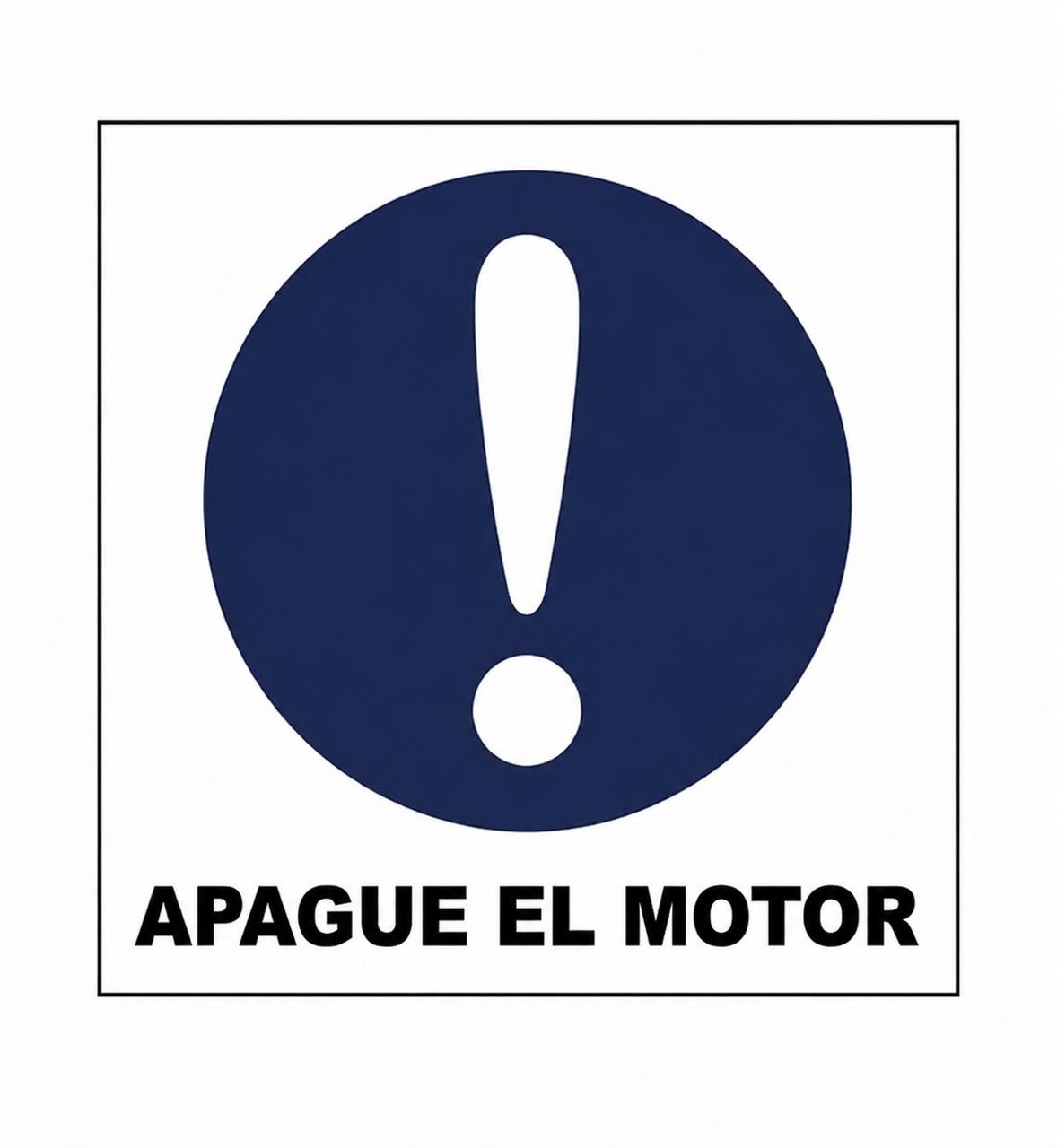 Apague el motor