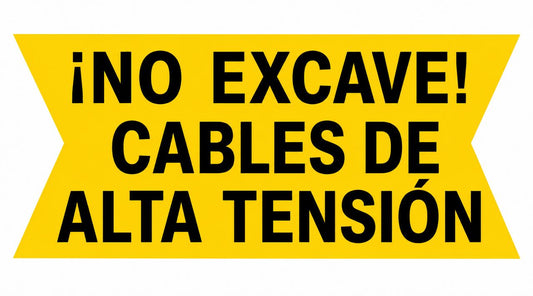 Cinta No excave cables de alta tensión