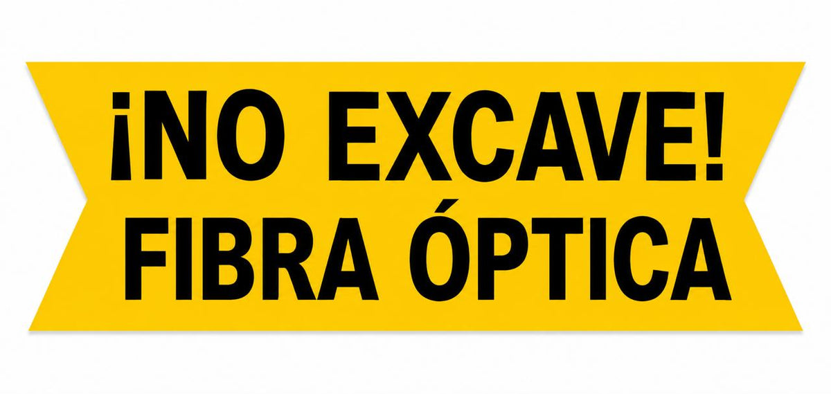 Cinta No excave fibra óptica
