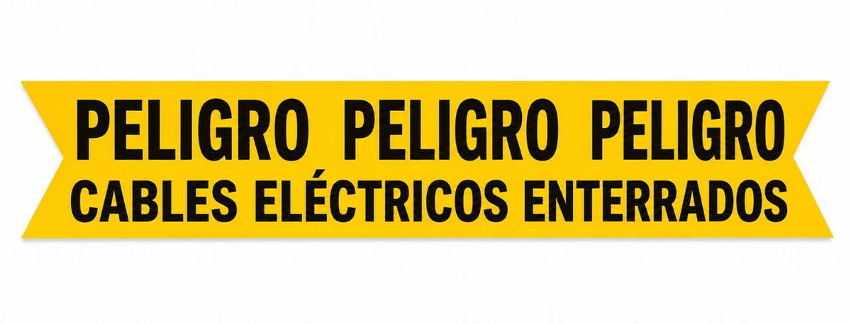 Cinta Peligro cables eléctricos enterrados