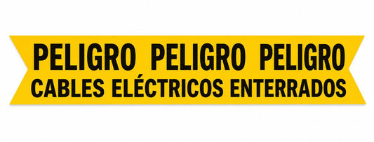 Cinta Peligro cables eléctricos enterrados