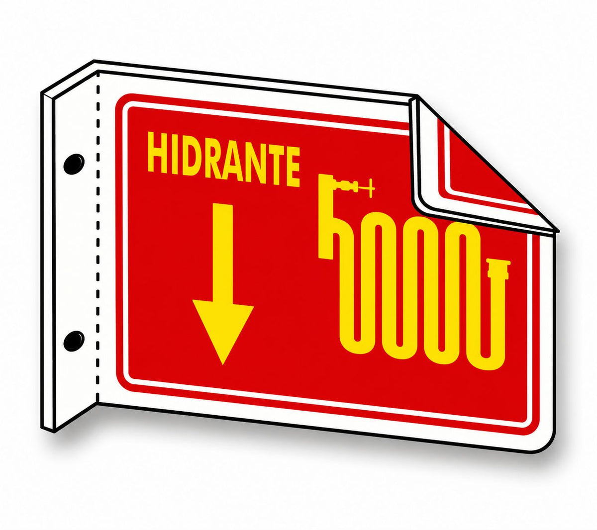 Señalización de Hidrante (tipo bandera)