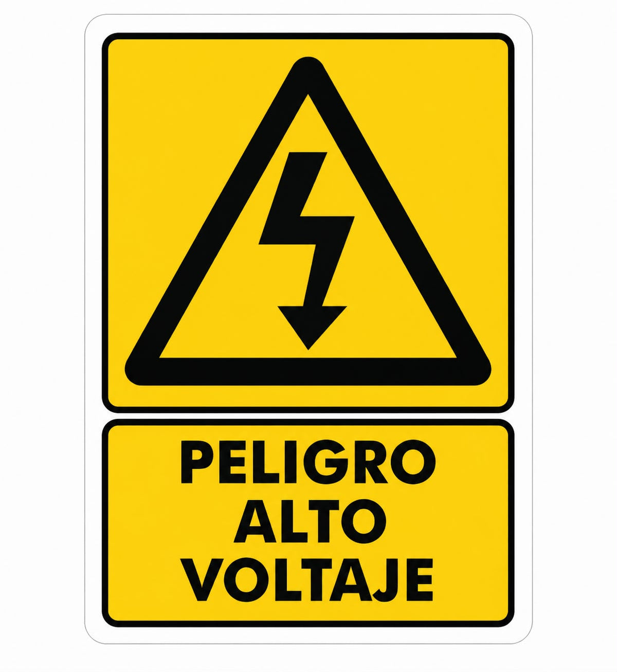Precaución o Peligro Alto Voltaje